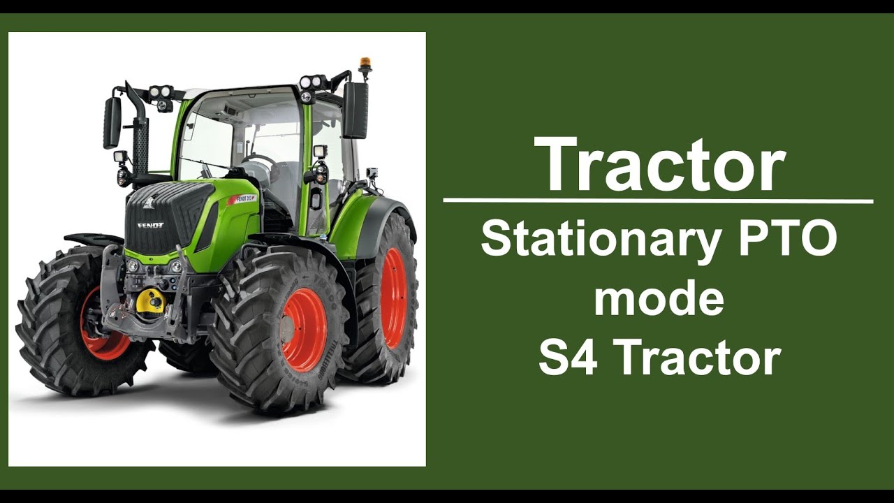 Tractor stationary PTO mode