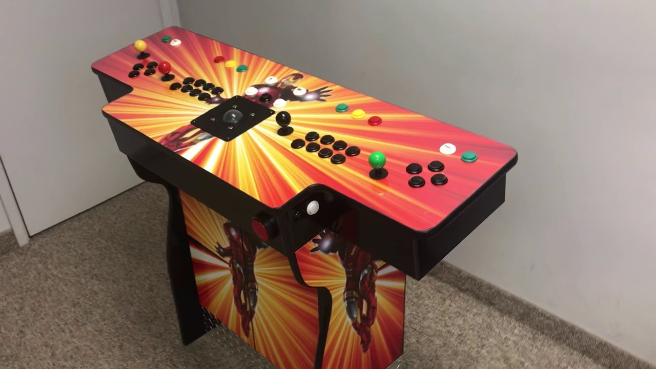 4 Player Pedestal Arcade with Pinball Buttons and Raspberry Pi, Pinball FX, or Hyperspin