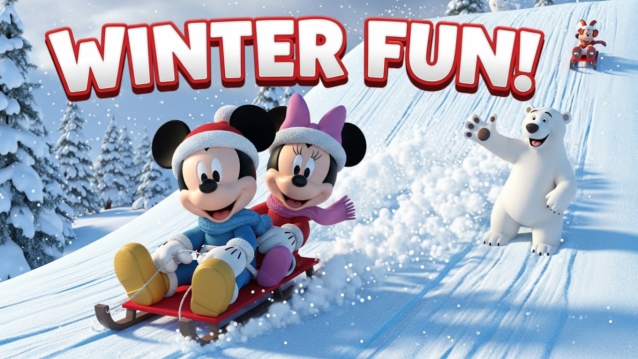 Mickey Mouse's Snowy Wonderland! ⛄🐧 | Kids Winter Adventure & 3D Cartoon