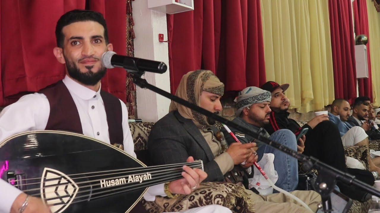 جلسة حارثية بامر من الفنان حسام علاية نفسة يغني للجموهر الحارثي جلسة طرب