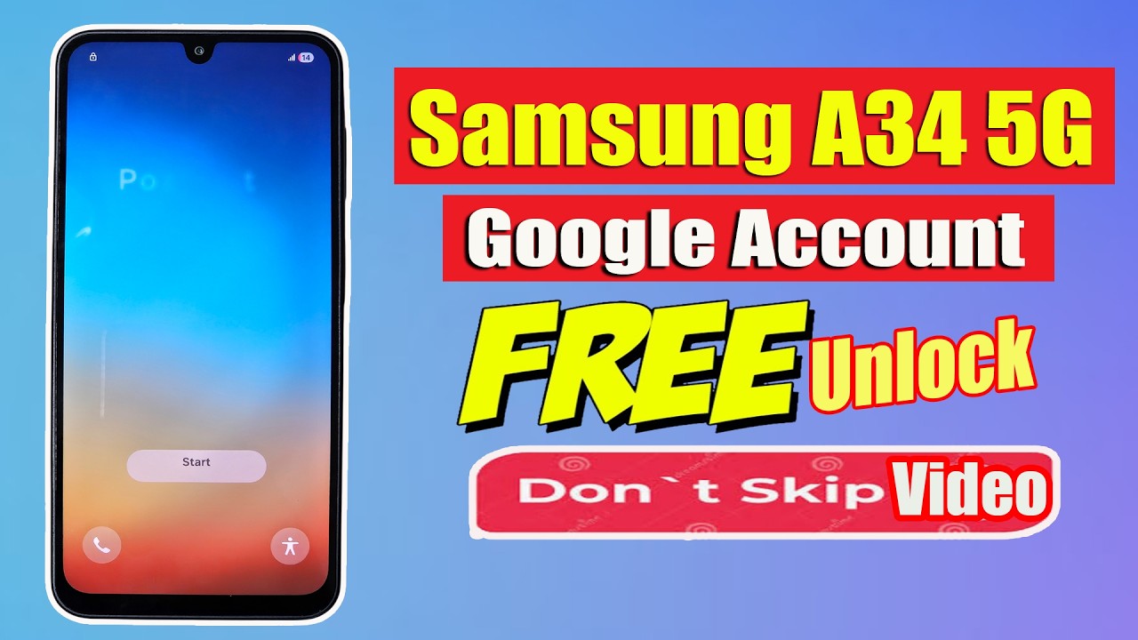 Unlocking Samsung Galaxy A34 5G SM A346B FREE & Easy Google Account FRP Lock Bypass Solution!