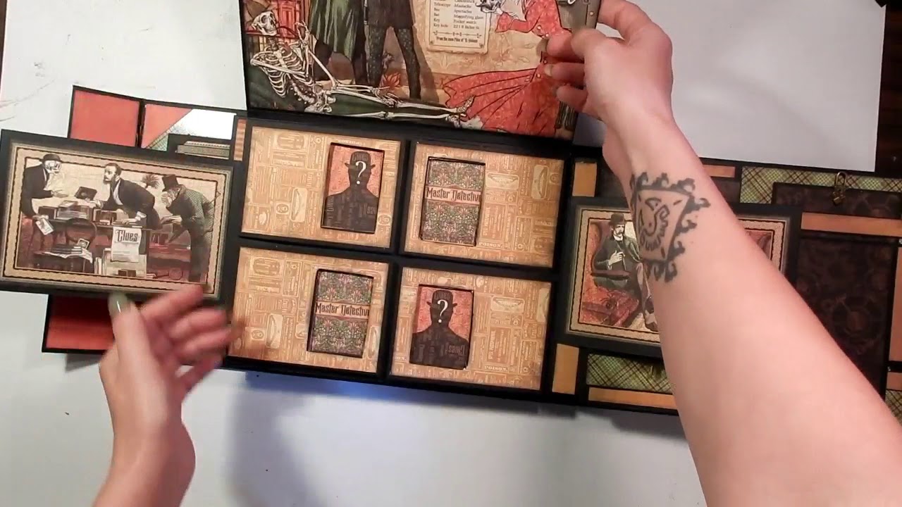 Учебное пособие по мини-альбому Graphic 45 Master Detective
