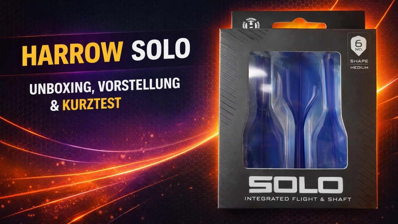 Harrow Solo Medium Flight + Shaft Kombi im Test am Granboard - direkt 180 geworfen