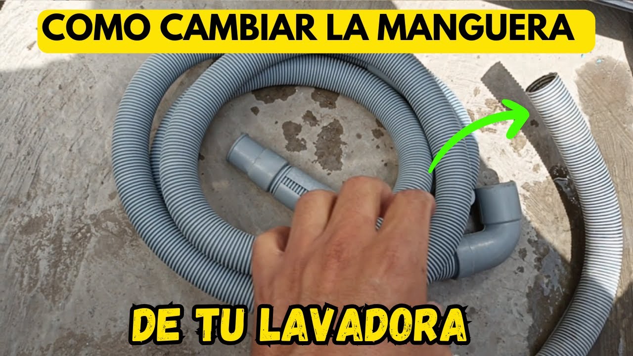 como CAMBIAR la manguera de tu lavadora.