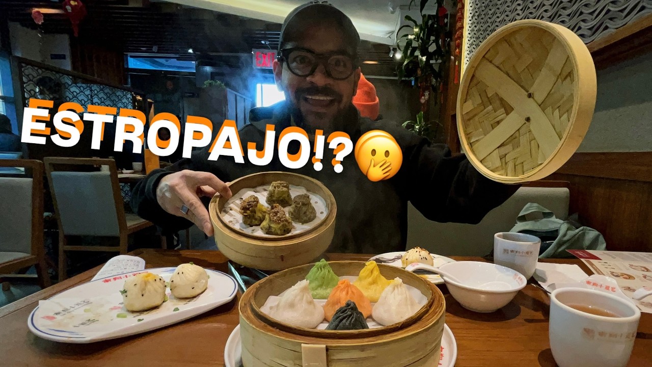 Los DUMPLIS DE SOPA más raros que me he comido!! 🥟