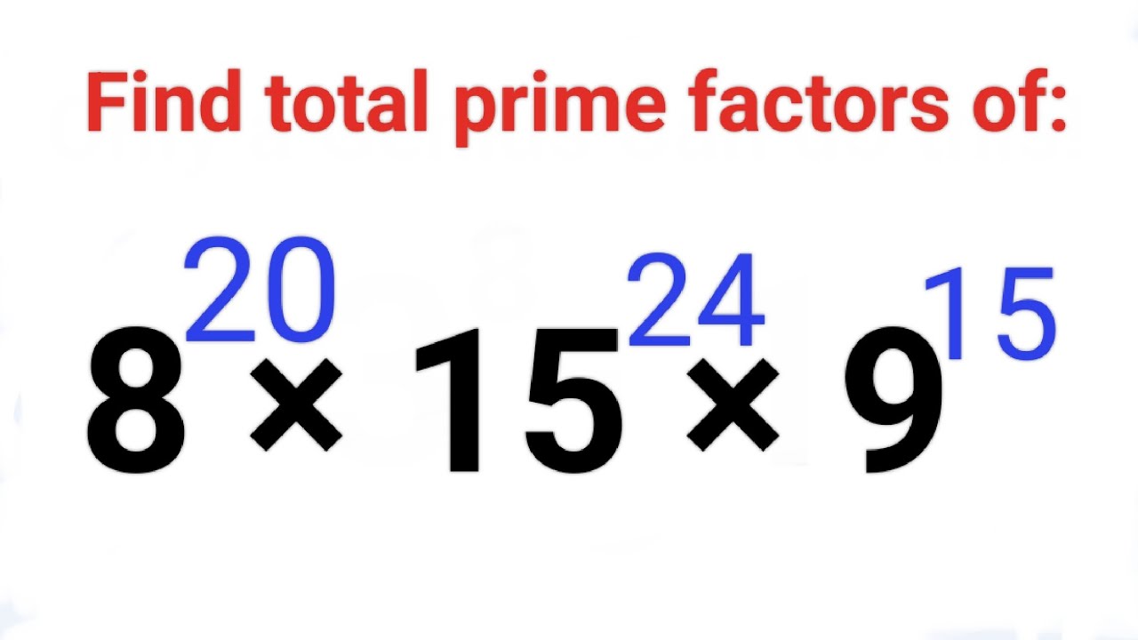 Find total number of prime factors | Important trick for GMAT, CAT, SAT, BankPO, etc #primefactors