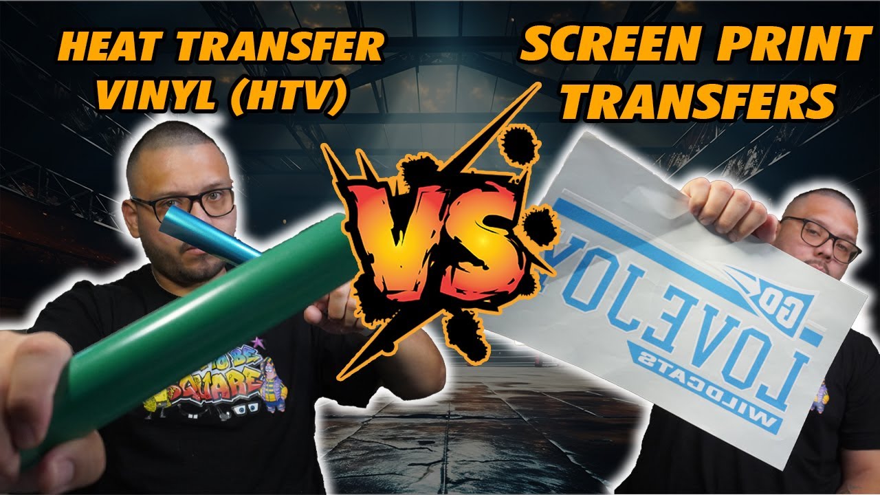 Screen Print Transfers VS Heat Transfer Vinyl (HTV) | Which Is Best?