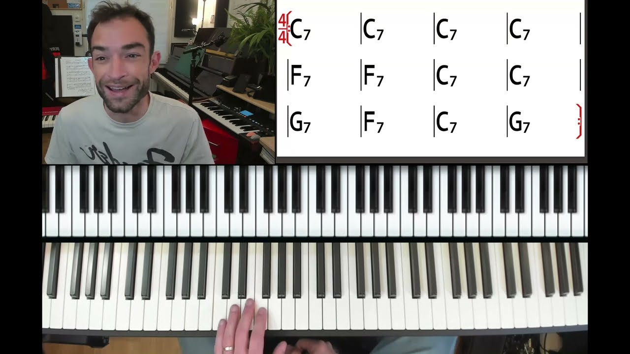 Gamme de blues au piano, l'apprendre, la comprendre et l'utiliser (improvisation)  !
