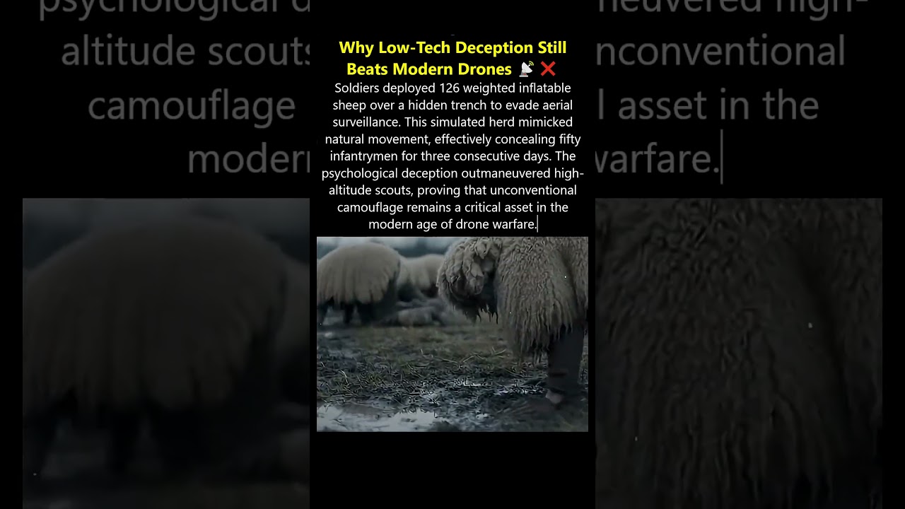 Why This Low Tech Deception Still Beats Modern Drone 🐑 #war