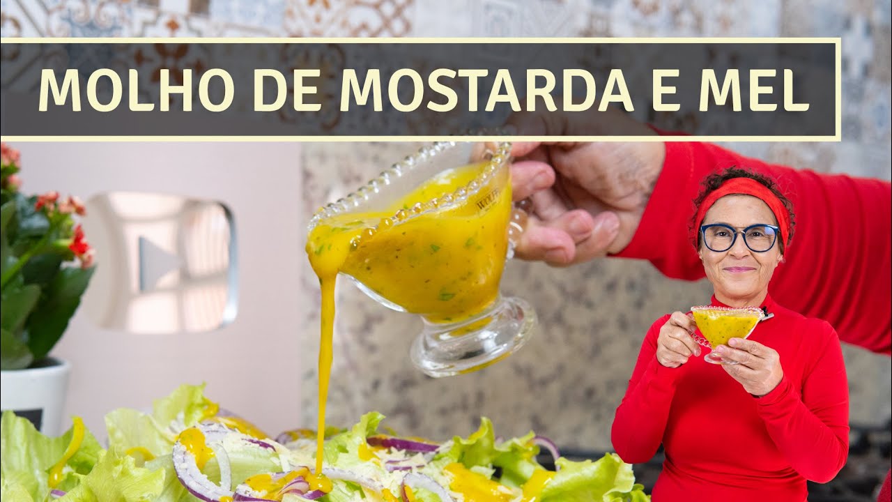 MOLHO DE MOSTARDA E MEL | SALADA SEM GRAÇA NUNCA MAIS | VOCÊ VAI AMAR