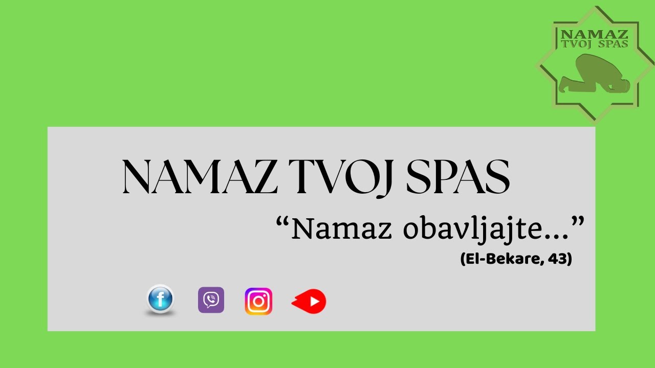 Naređeno mi je pet namaza svaki dan.