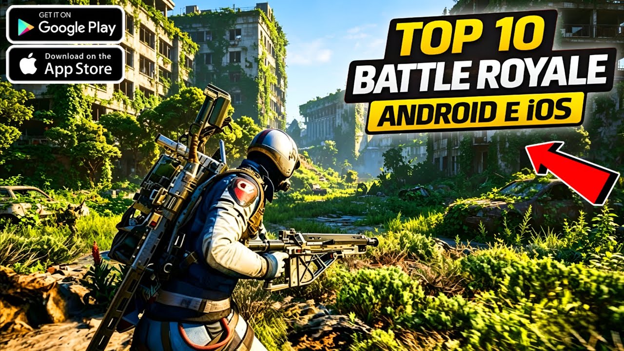 CHEGOU! TOP 10 BATTLE ROYALE ANDROID E IOS 2026!