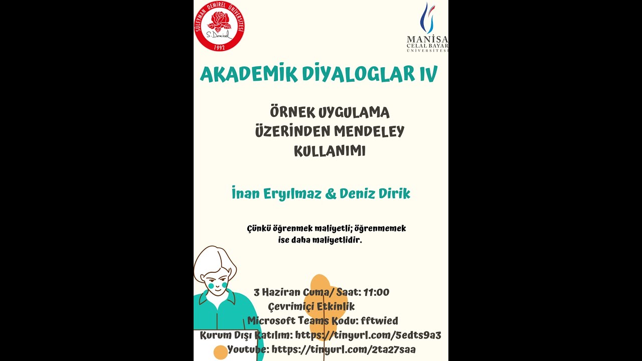 Uygulamalı Mendeley Kullanımı-Akademik Diyaloglar