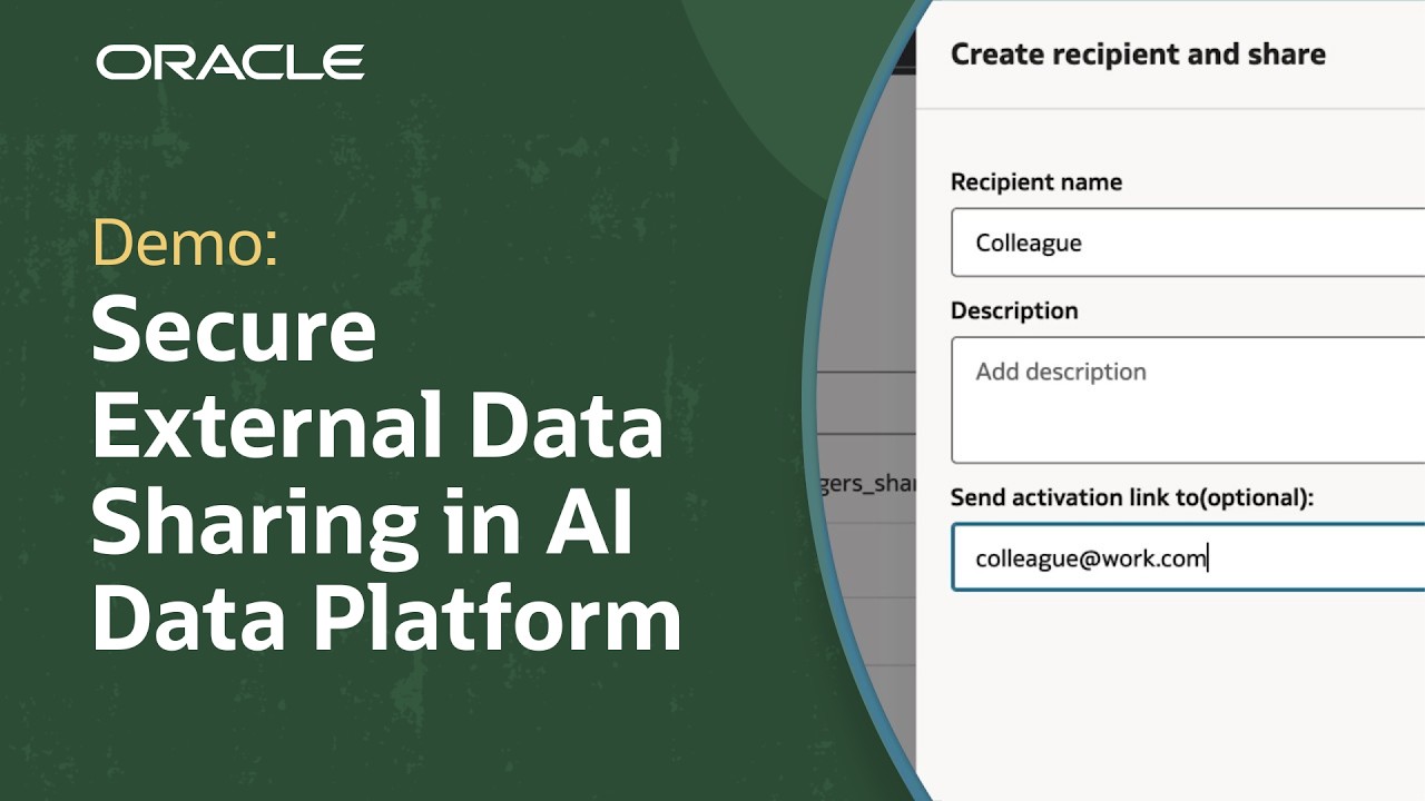 How to Share Data Externally from Oracle AI Data Platform Workbench