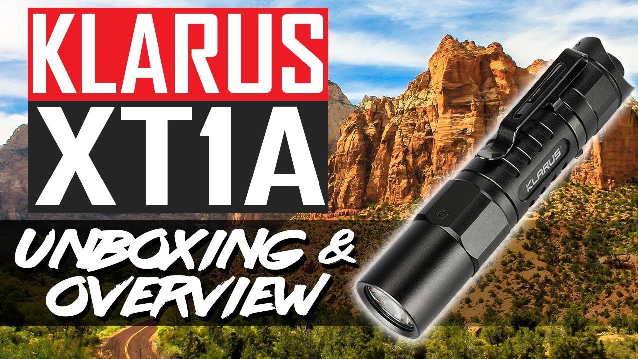 Klarus XT1A Tactical EDC Flashlight - Unboxing & Overview