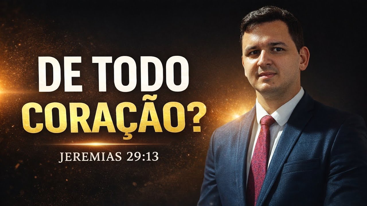  Jeremias 29:13 — Deus só se deixa achar por quem O busca de todo o coração