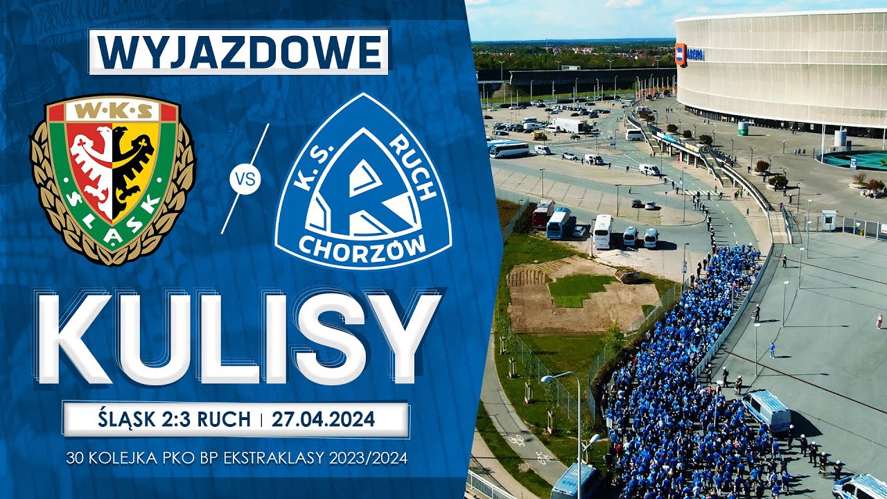 WYJAZDOWE KULISY: Śląsk Wrocław 2-3 Ruch Chorzów (27.04.2024)