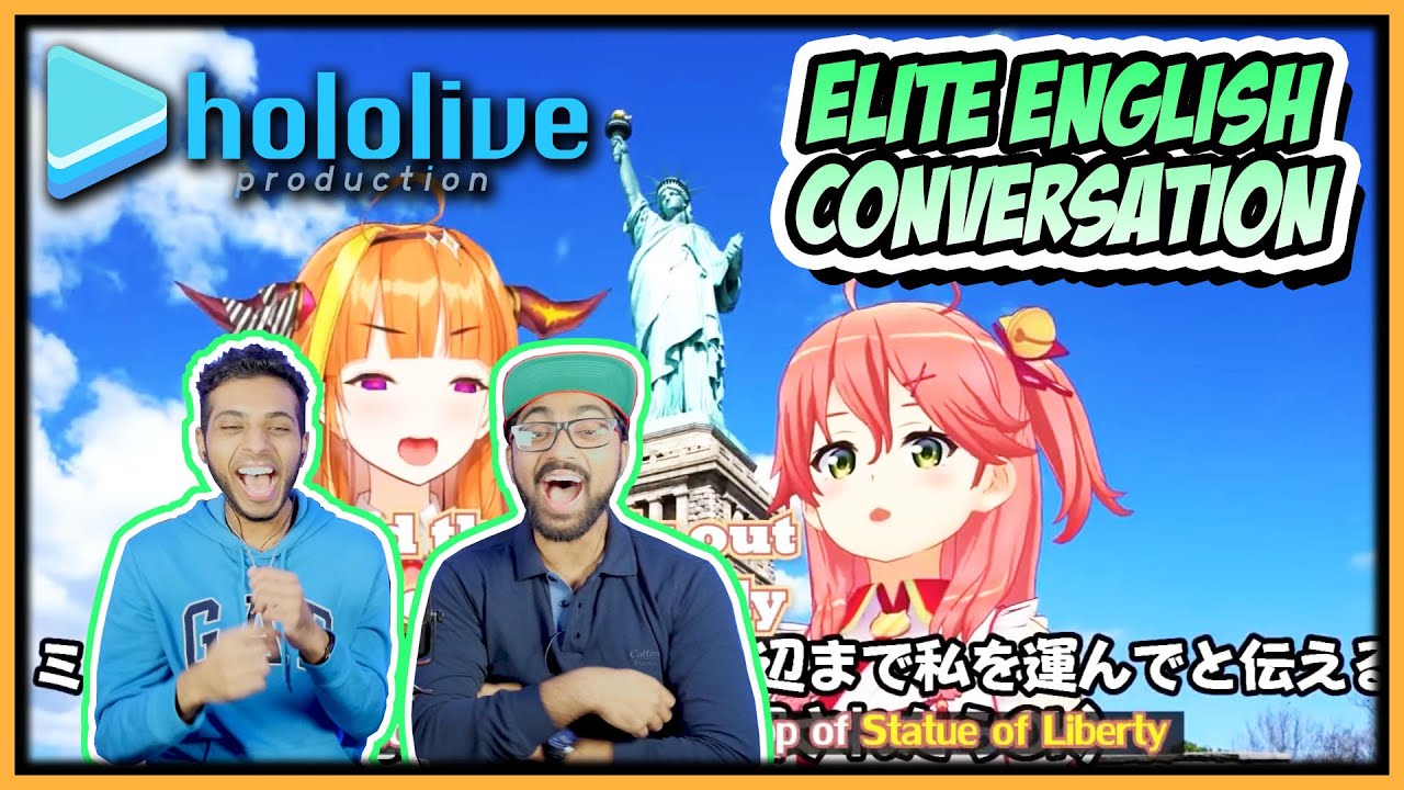 SAKURA MIKO AND KIRYU COCO ELITE ENGLISH CONVERSATION REACTION | FREEDOM LADY!
