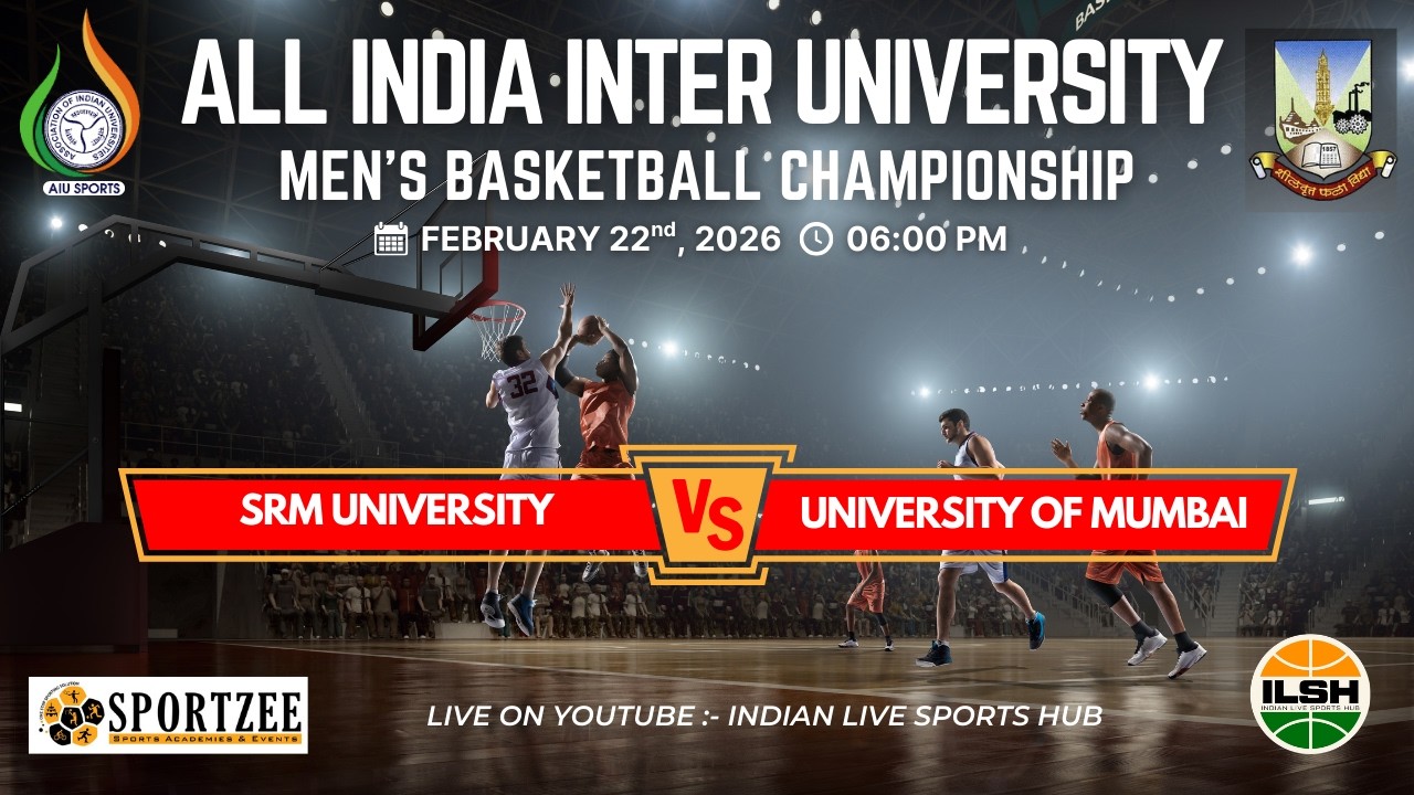 SRM UNI. VS UNI. OF MUMBAI || LIVE 🔴 || All India Inter University Men’s 🏀 Championship