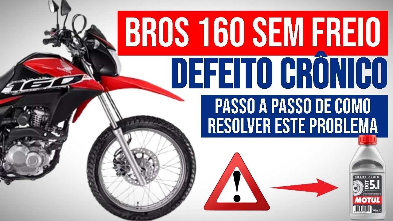 BROS 160 SEM FREIO solução pratica e rápida