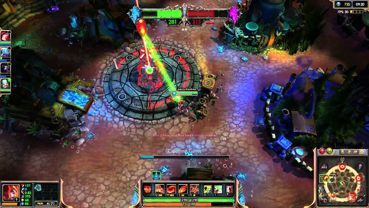 League of Legends - 5v5 Crystal Scar - Shyvana - Game Play 37