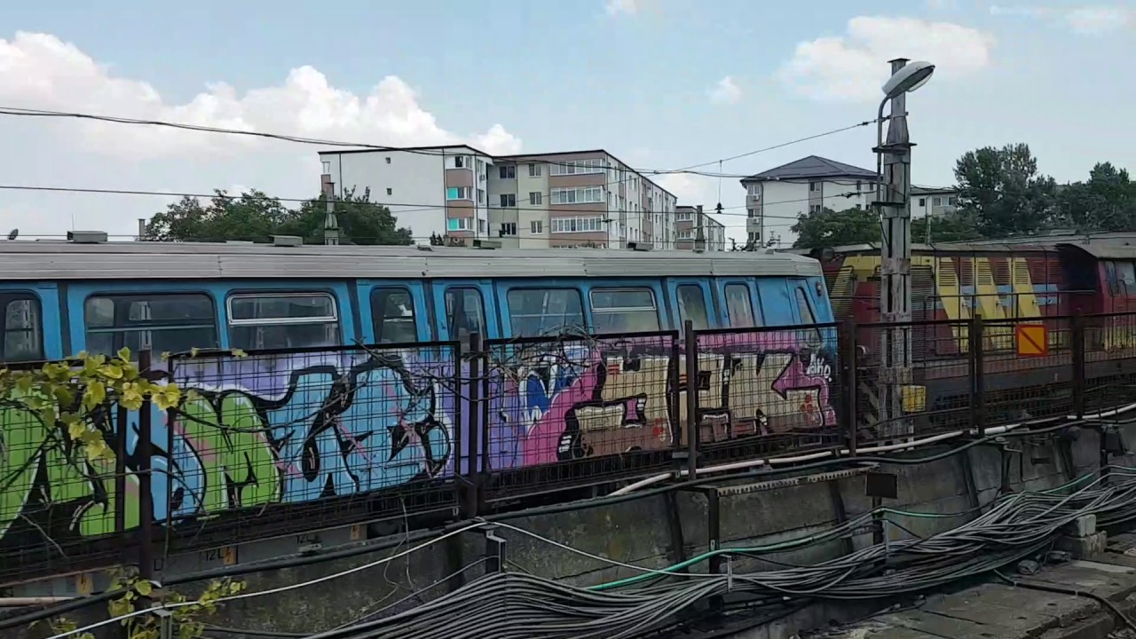 Calatorie pe M2 - iesirea metroului la suprafata la BERCENI