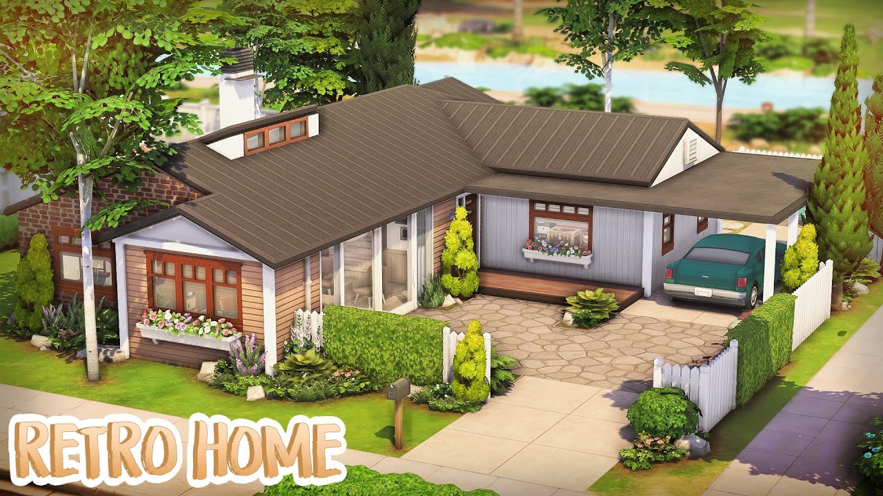 Retro Family Home 😎 | The Sims 4 Speed Build