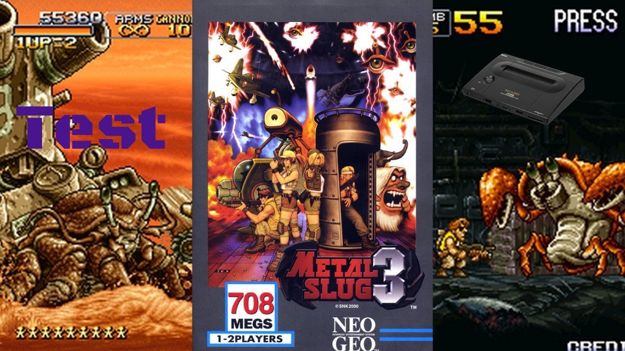 Test éclaté -  Metal slug 3  ( neo geo )