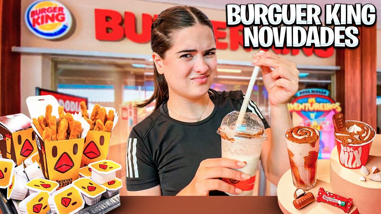 EXPERIMENTANDO AS NOVIDADES DO BURGER KING!!