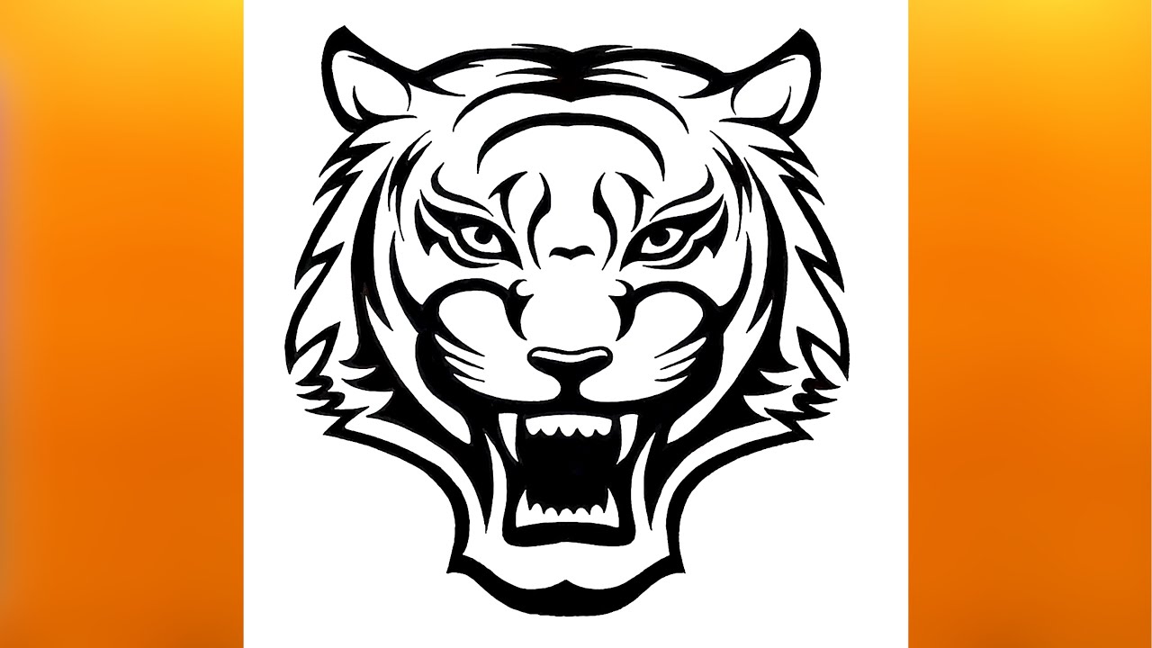 how to draw a tiger step by step | how to draw a tiger easy | tiger drawing step by step