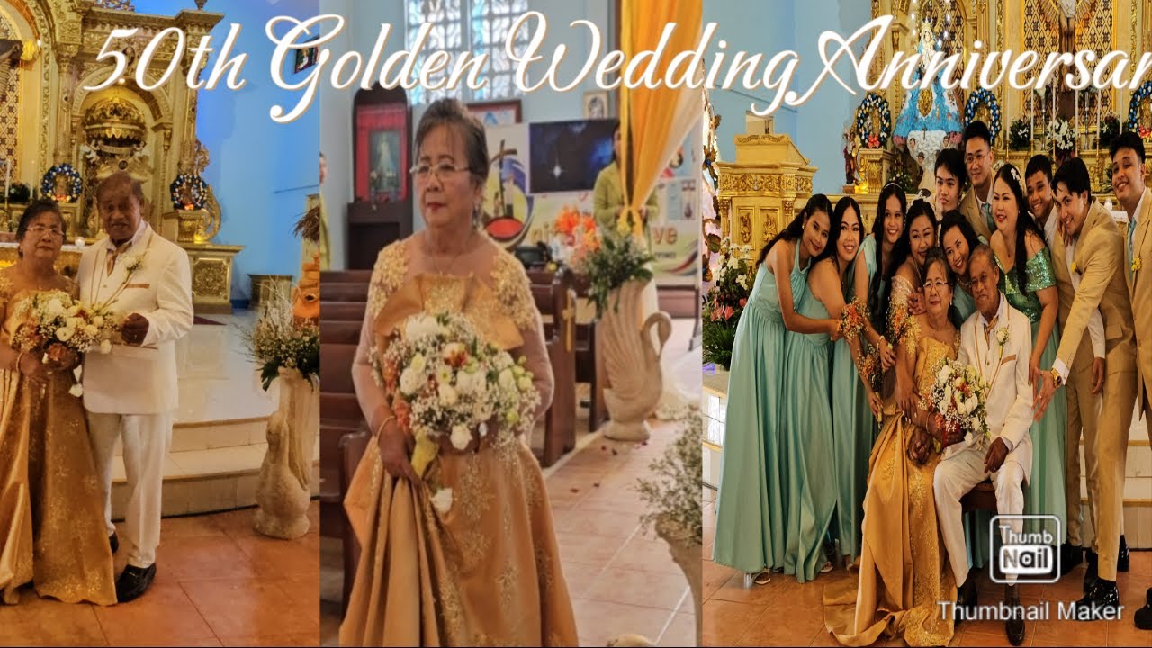 50th Golden Wedding Anniversary  Vows to our Beloved Parents Clemente and Tessie