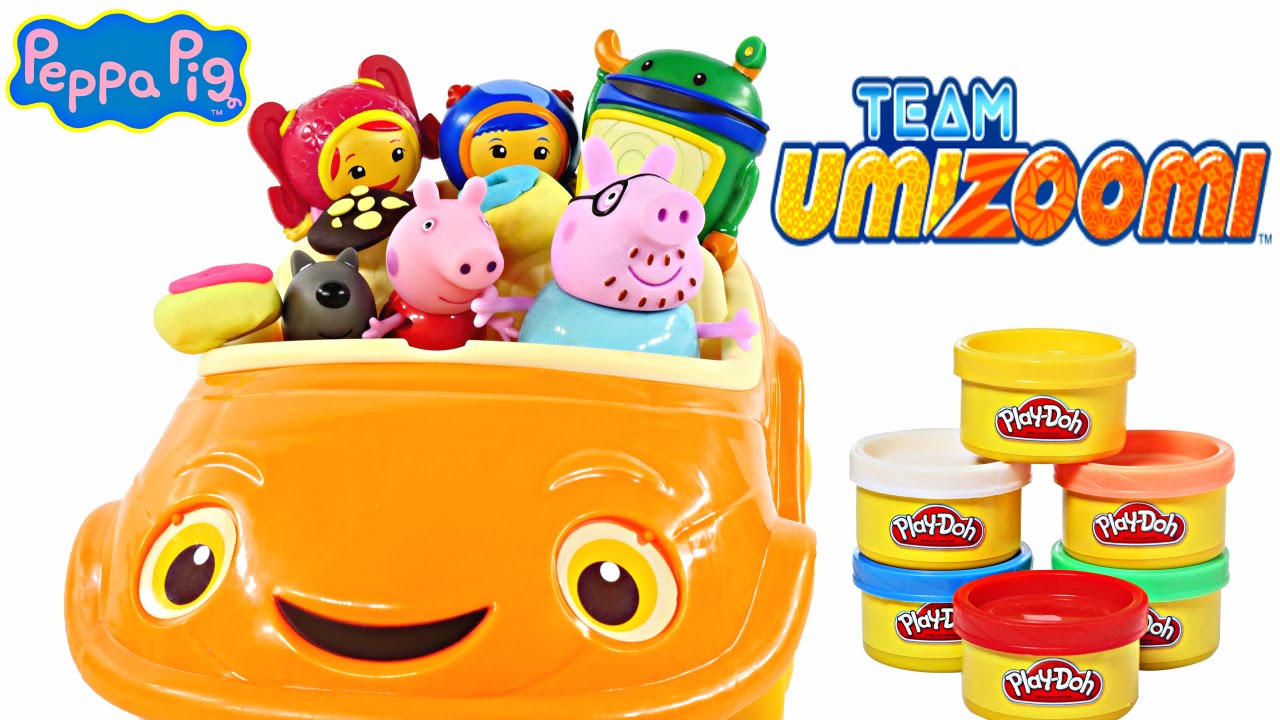 Team Umizoomi Umirrific Umicar Fisher-Price Peppa Pig Play Doh Danny Dog Geo Bot Toys