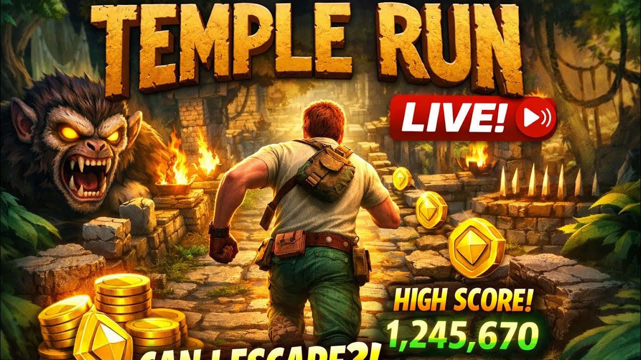 Temple Run Gameplay🏃👀 is live!