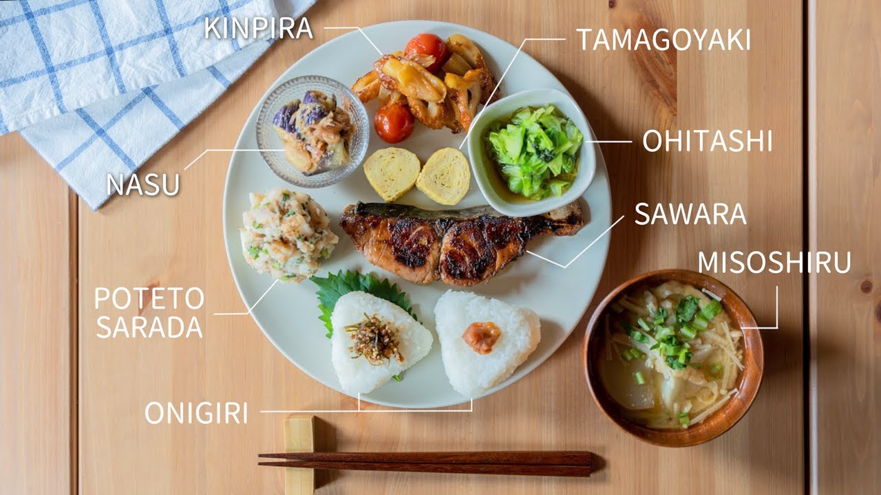 【朝ごはん】見た目もおいしく！「ワンプレート朝食」を作ってみよう。卵焼き/きんぴら/お浸し/ポテトサラダなど。【料理レシピはParty Kitchen🎉】