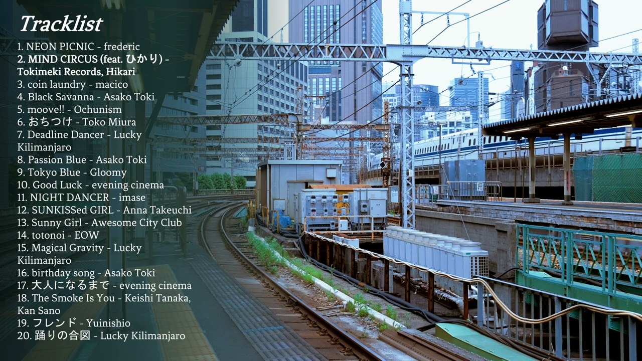 *ੈ✩‧₊˚ | japanese alternative and electro pop playlist for weekends in the city