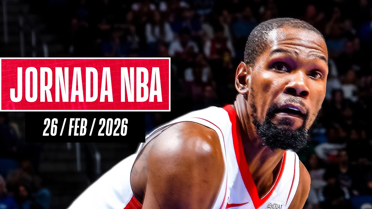 KEVIN DURANT y ANTHONY EDWARDS dominan en la duela | Resultados Jornada NBA (26/feb/2026)