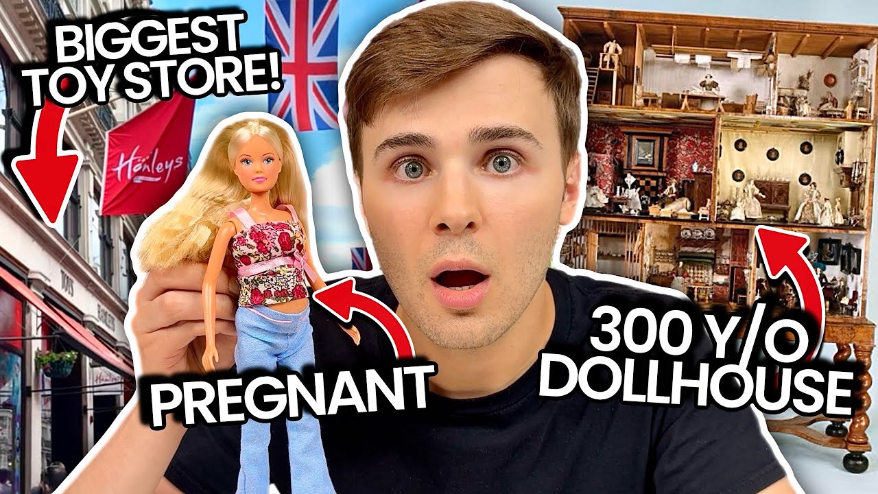 I Went to the World's BIGGEST Toy Store, Bought a Pregnant Doll, & Saw 300 Year Old Dollhouses!