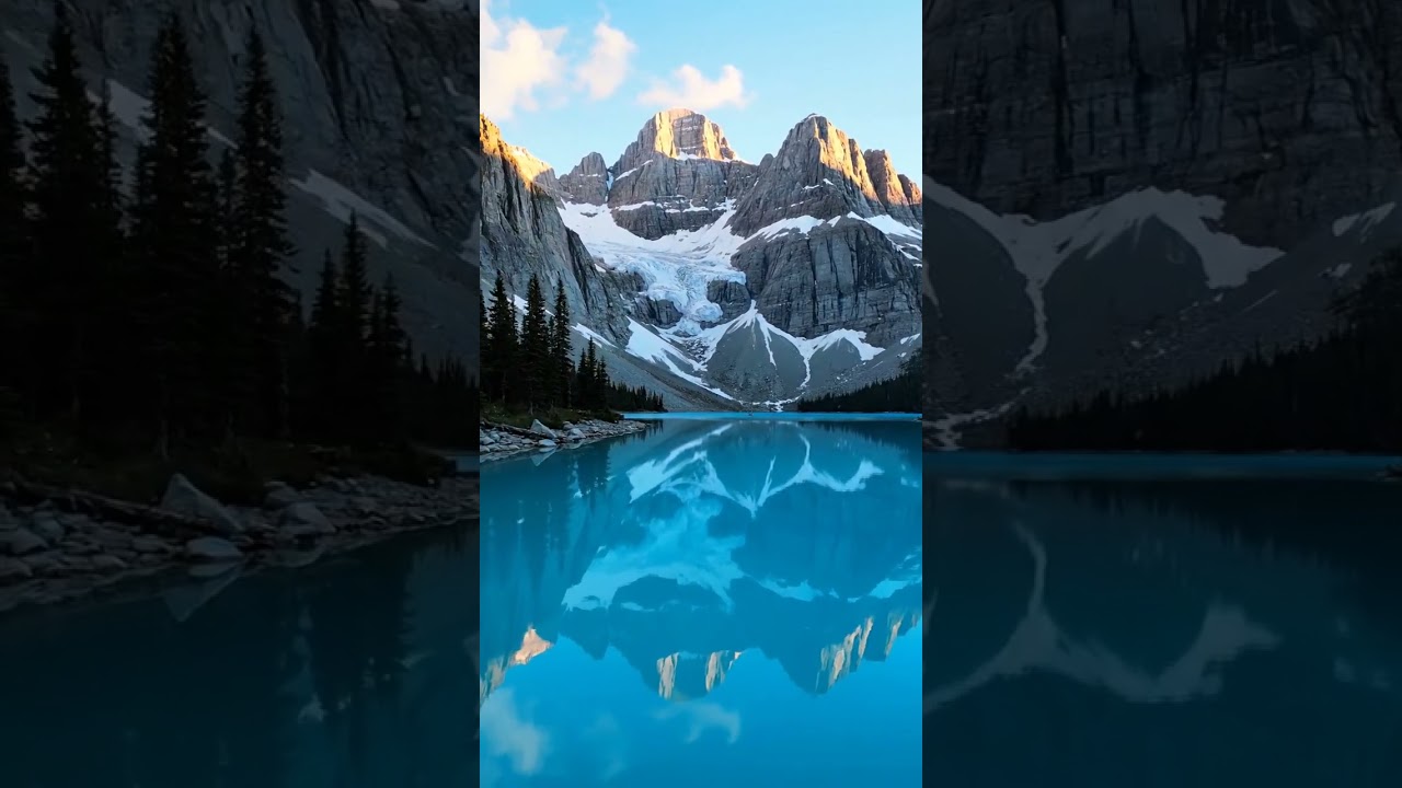 “Moraine Lake Magic 💙🏔️ Canada’s Mirror Waters”