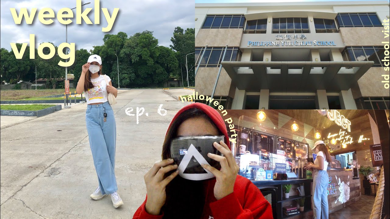 VLOG &bull; Academic Break, Old School Visit, Halloween Party 🎃 | Philippines