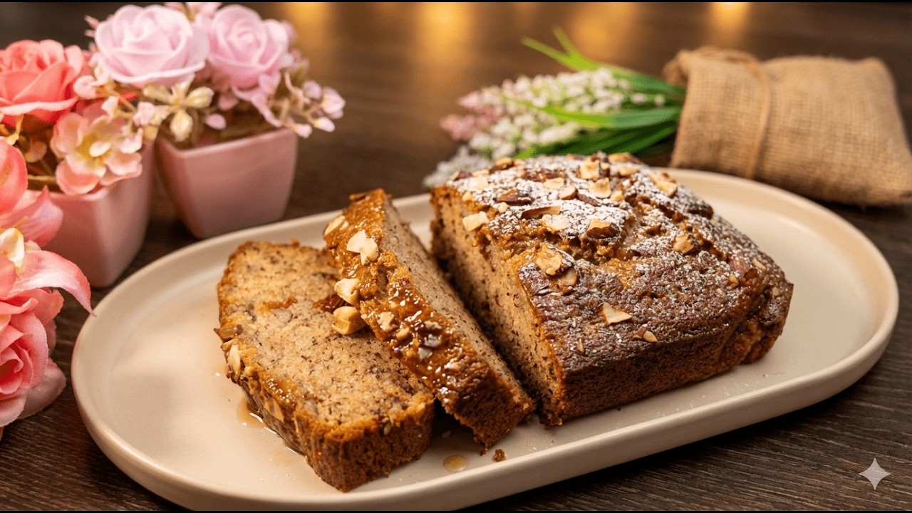 Super Moist Banana Cake Recipe | Soft & Easy Homemade Banana Cake 🍌