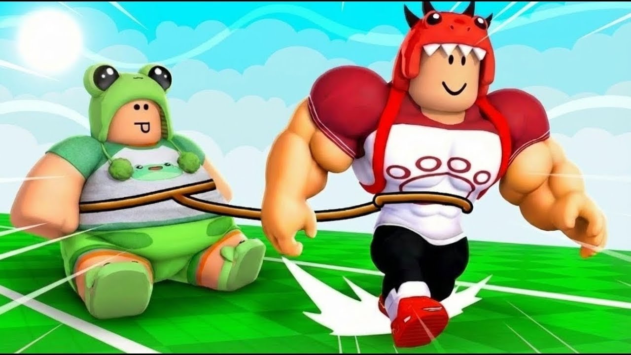 😱NOOB vs PRO de SKINNY a GIANT MUSCLE PRO | Entrenamiento NOOB to PRO en Roblox