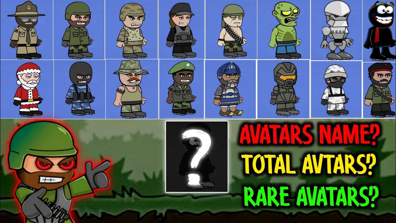 🔥 mini militia classic all avatars। mini militia classic all characters। suchit Gamerz