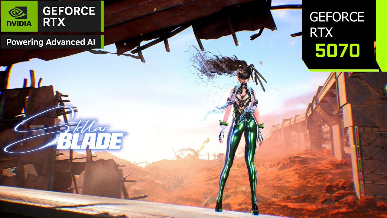 Stellar Blade PC (Full Game) | RTX 5070 4K, 1440p, 1080p DLSS 4 Multi Frame Generation | i7 14700F
