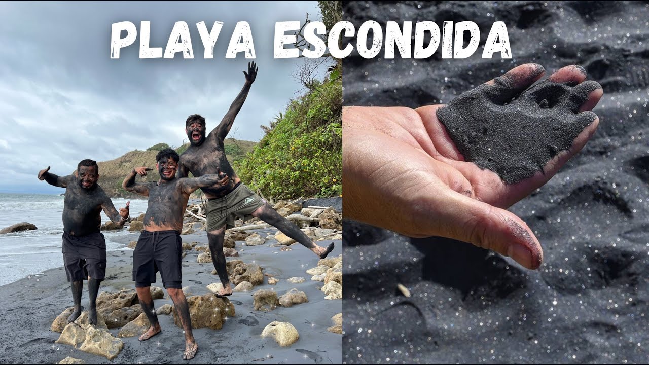 La desconocida PLAYA NEGRA de Mompiche ❌👣 (Esmeraldas) Josué y Elie