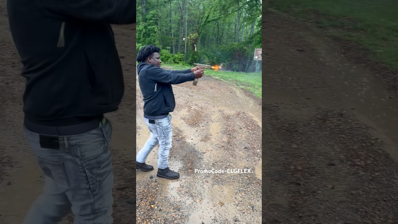 Тест на гибкость Glock 19x 50rd drum‼️ #gflex #binary