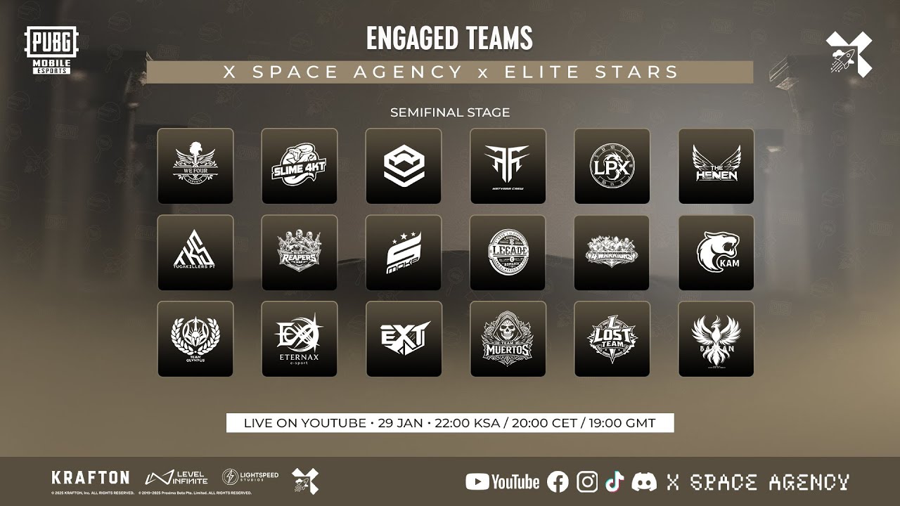 [EN]PUBG MOBILE | X SPACE AGENCY ELITE STARS SEMIFINALS #customroom #pubgmobile #pubgtournament