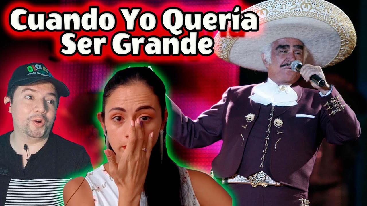 Reaccionando a VICENTE FERNANDEZ - Cuando Yo Quería Ser Grande | NOS HA ROTO EL CORAZÓN 😭
