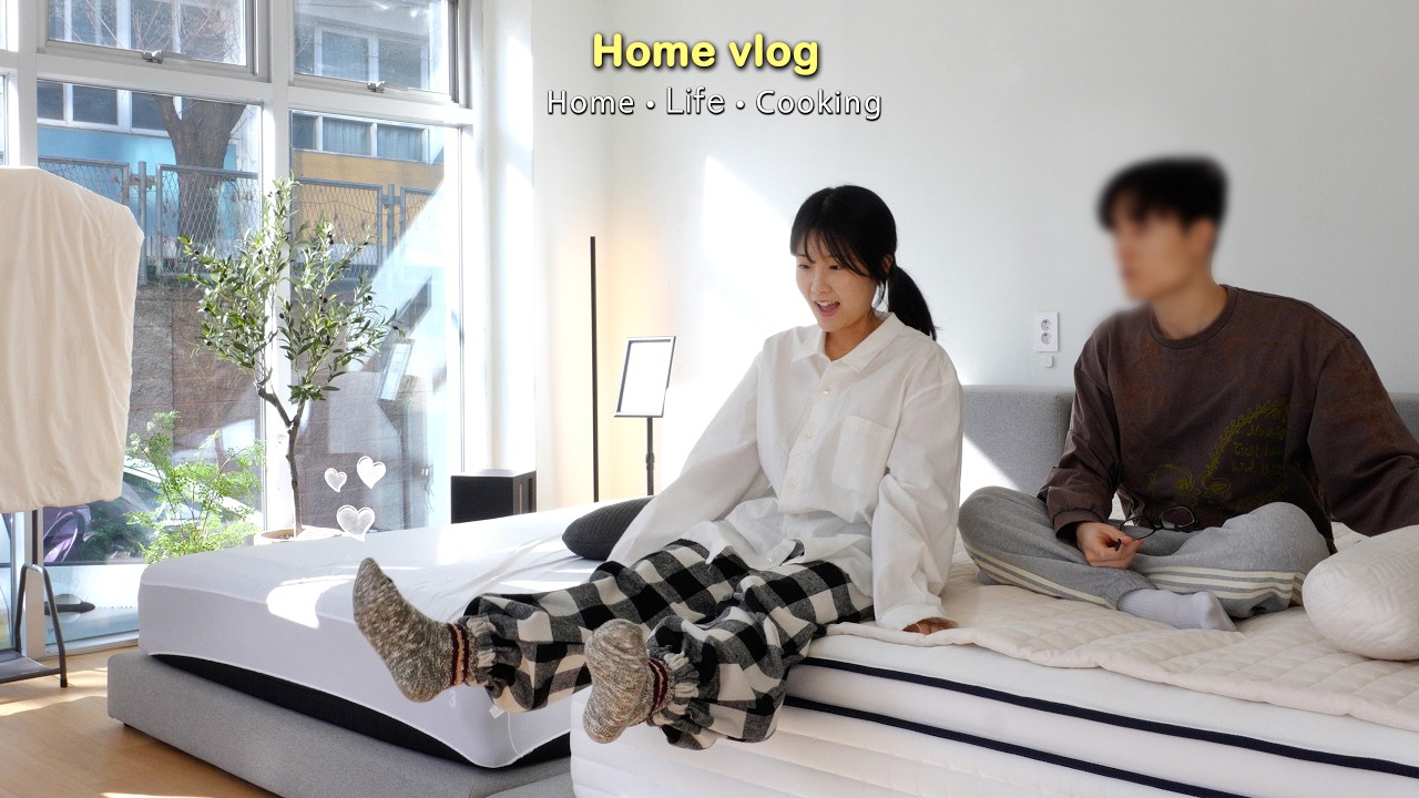 30대부부 Vlogㅣ나는 사실 투잡러였고..🥹 박수칠때 떠난 투자. 집구경💖 매트리스 투어!! 신혼집밥
