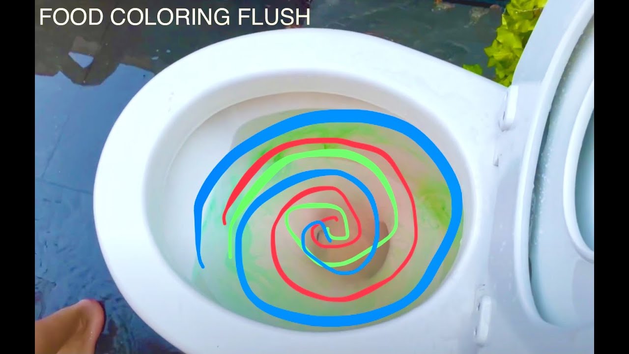 Toilet Testing: American Standard with food coloring!