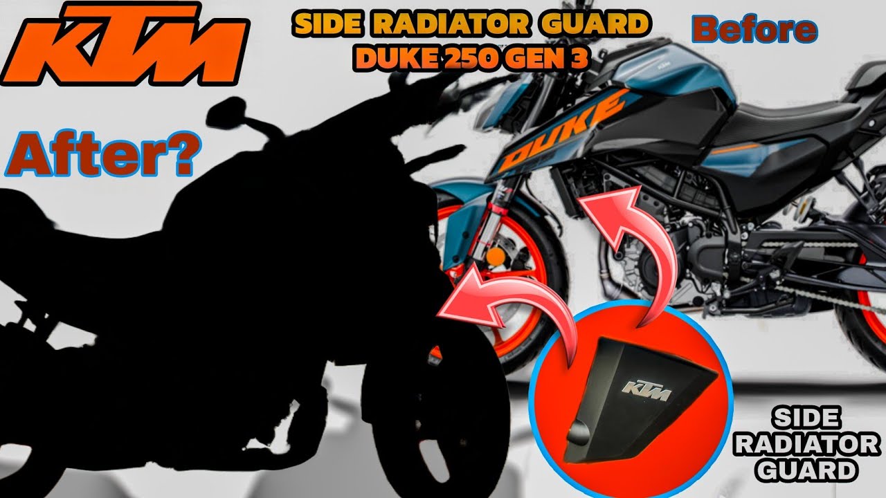 KTM DUKE 250 GEN 3 ⚡Ke Liye Exclusive 390🔥 Radiator side Cover Ka Installation🔩#ktm #duke250